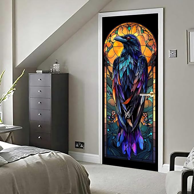 3D Door Stickers, Peel and Stick Vinyl Wallpaper, Self-Adhesive Mural Door Cover - Image 6