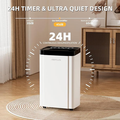 AIRPLUS 4, 500 Sq. Ft. 70pint Dehumidifier, Humidity - Image 7