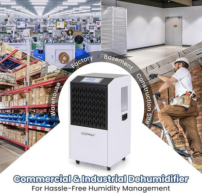 COSTWAY 250 Pints Commercial Dehumidifier - Image 4