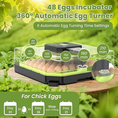 48 Egg Incubator for Hatching Eggs - Image 6
