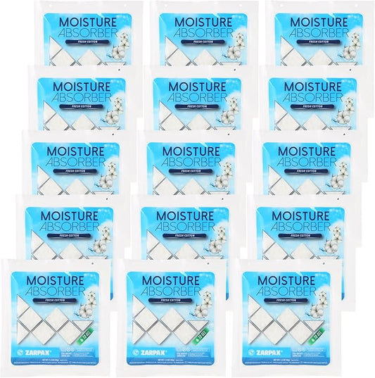 Moisture Absorber Sachets Fresh Cotton 1.4 oz/40g by Zarpax