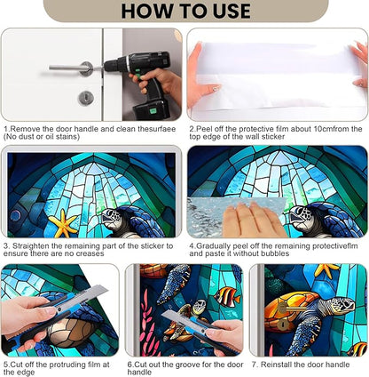 3D Door Stickers, Peel and Stick Vinyl Wallpaper, Self-Adhesive Mural Door Cover - Image 5