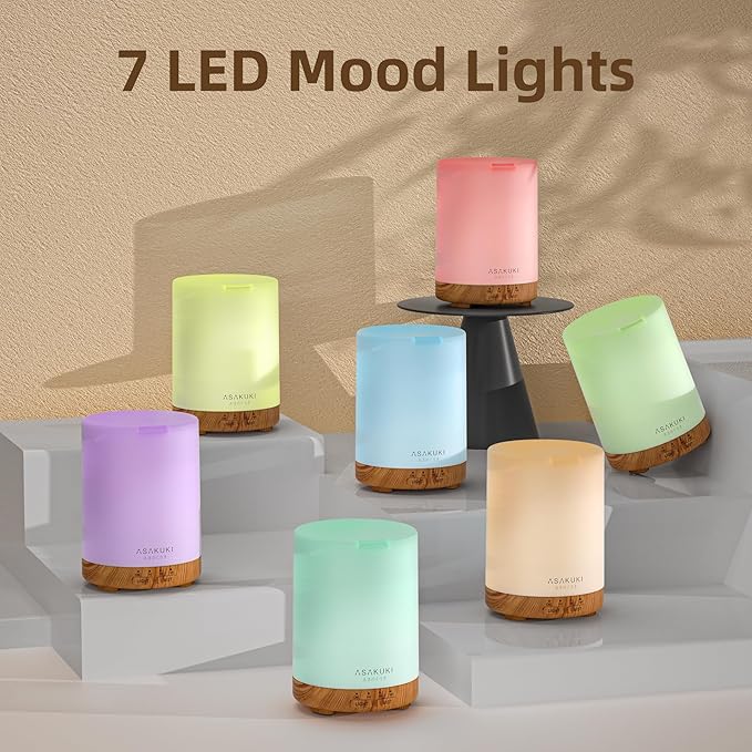ASAKUKI Essential Oil Diffuser, Aromatherapy Cool Mist Home Humidifier - Image 3