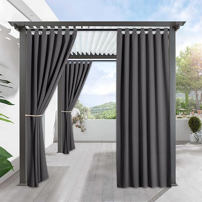 RYB HOME Patio Curtains Outdoor by RYBHOME
