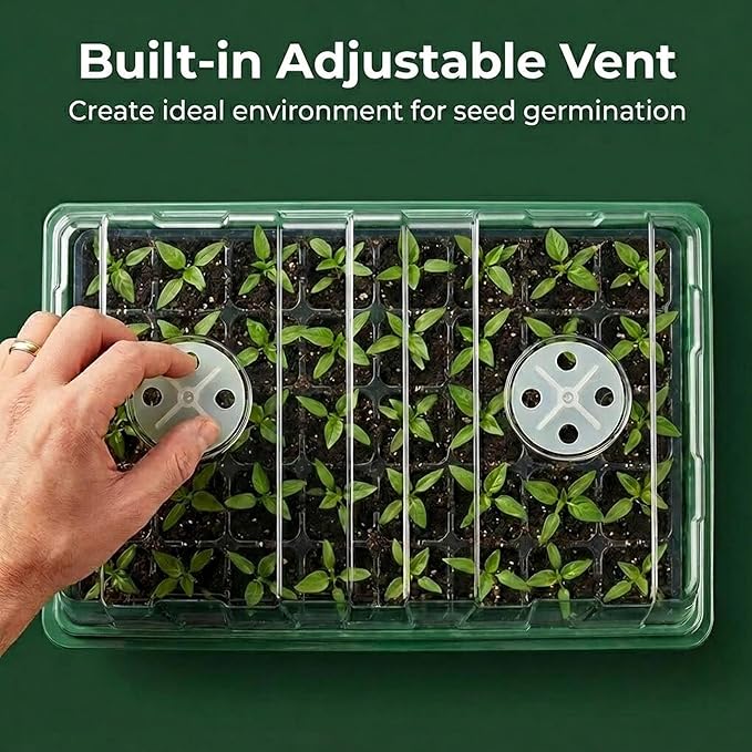Gardzen 10 Pack 40 Cell BPA Free Seed Starter Tray Kit - Image 6