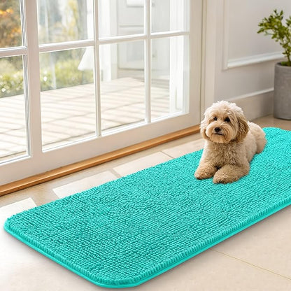 OLANLY Dog Door Mat for Muddy Paws 47x17, Absorbs Moisture and Dirt, Absorbent by OLANLY