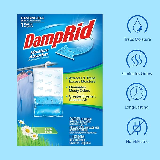 DampRid FG80 Fresh Scent Hanging Moisture Absorber - Image 6
