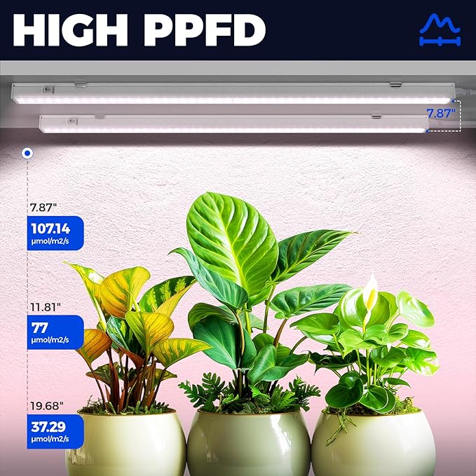 Barrina Grow Lights for Indoor Plants, Full Spectrum Sunlight, 2ft 40W - Image 3