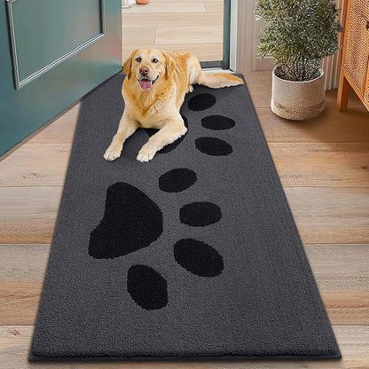 Smiry Dog Door Mat for Muddy Paws, Absorbs Moisture and Dirt, Low-Profile by Smiry