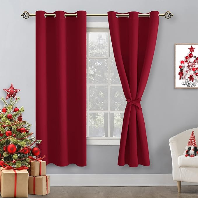 Hiasan Blackout Curtains for Bedroom and Living Room, Light Blocking, Noise - Image 2