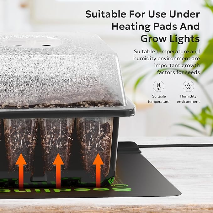MIXC 10 Packs Seed Starter Tray Seed Starter Kit - Image 2