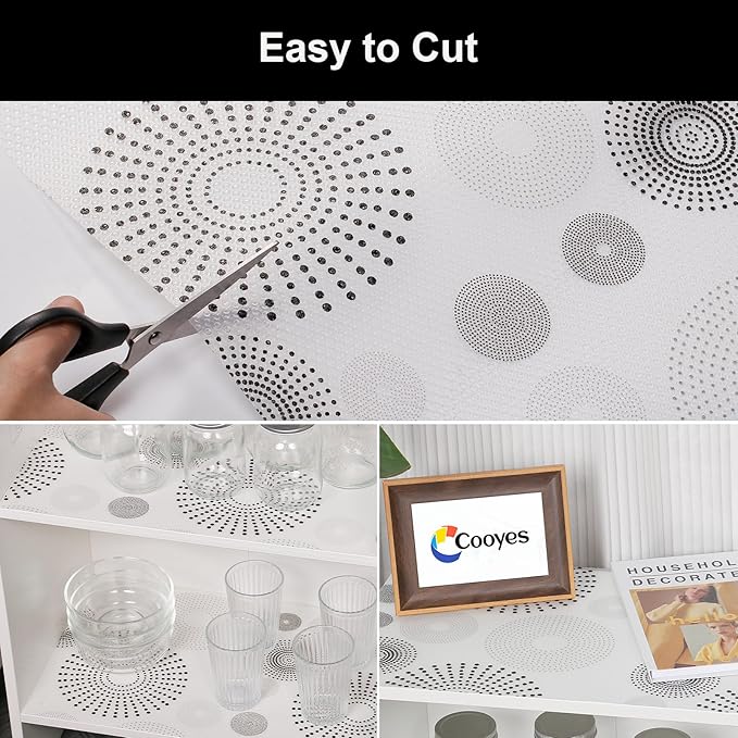 Cooyes Shelf and Drawer Liner for Kitchen Cabinets – Non-Adhesive, Waterproof - Image 6