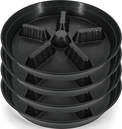 4 Pack Plant Saucer 14 inch, Plastic Plant Saucers by Unknown