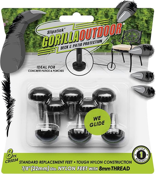 Slipstick Gorilla Outdoor Adjustable Furniture Levelers Weatherproof Screw in by Slipstick