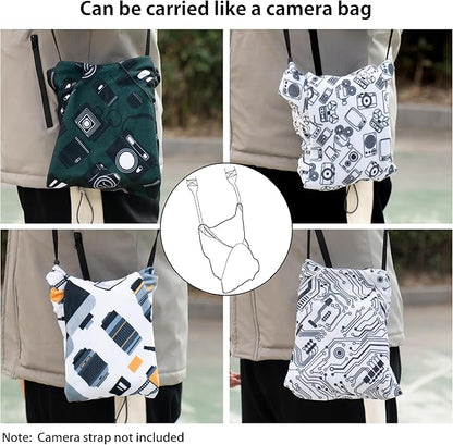 Camera Wrap, Anti-Scratch Lens Protective Wrap pouche, Magic Self-Adhesive Cloth - Image 4