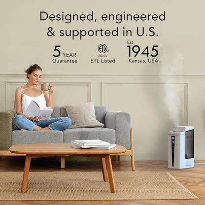 Vornado MISTIC 8 Whole Room Ultrasonic Humidifier, Aromatherapy, 2-Gallon Tank - Image 9