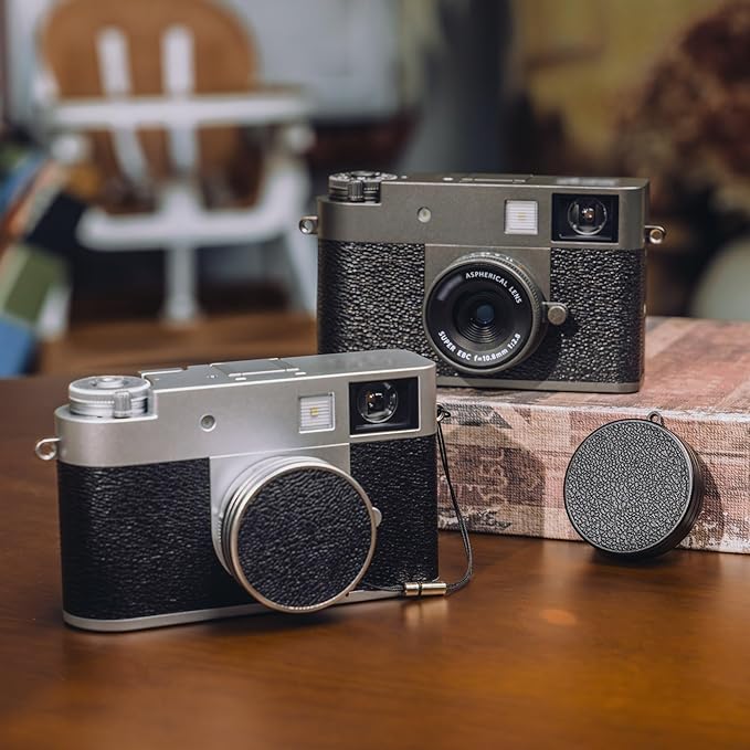 Leather Texture Lens Cap for Fuji X Half, Aluminum Anti-Dust Anti-Scratches - Image 7