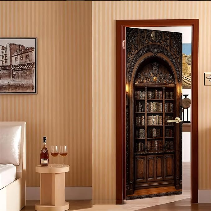 3D Door Decals Stickers Peel Stick Wall Murals Vinyl Wallpaper Self-Adhesive - Image 7