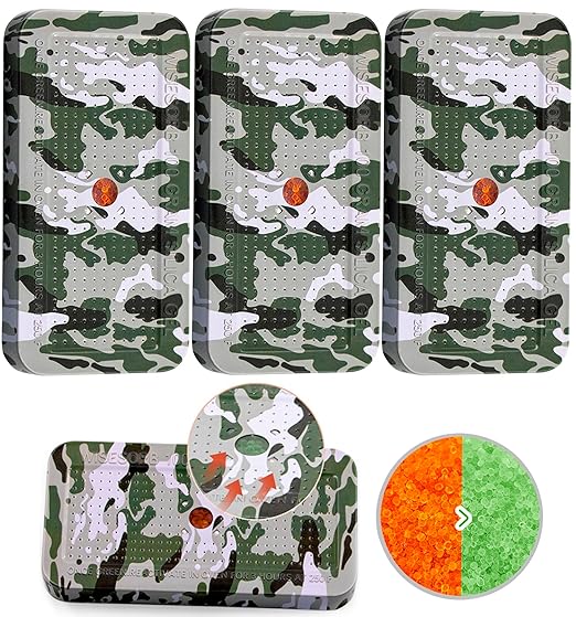 100 Gram Camouflage Gun Safe Dehumidifier Silica Gel Canister Rechargeable by Wisesorb