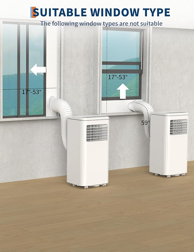 10, 000 BTU Portable Air Conditioner, 3 in-1 Portable AC Unit - Image 6