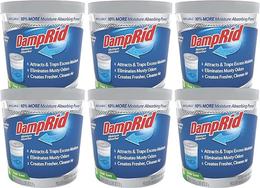 DampRid Refillable Moisture Absorber, 11 oz., Eliminates Musty Odors by DampRid