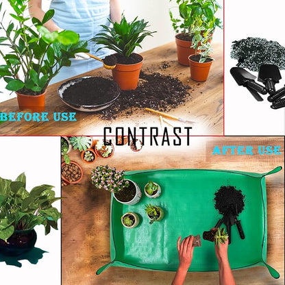 BIUWING Extra Large Plant Repotting Mat, Thickened Waterproof - Image 2