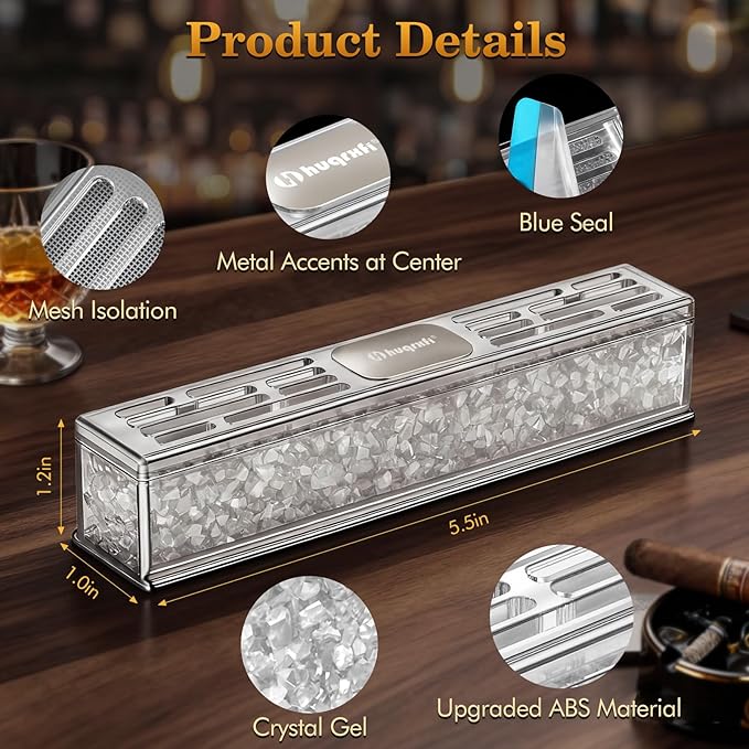 Pre-Filled Cigar Humidifier – Ready-to-Use Crystal Gel Humidifier, Cigar - Image 2