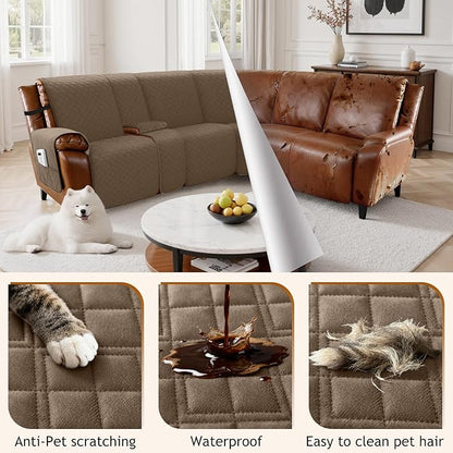 Arfntevss Waterproof Recliner Sectional Couch Covers - Image 6