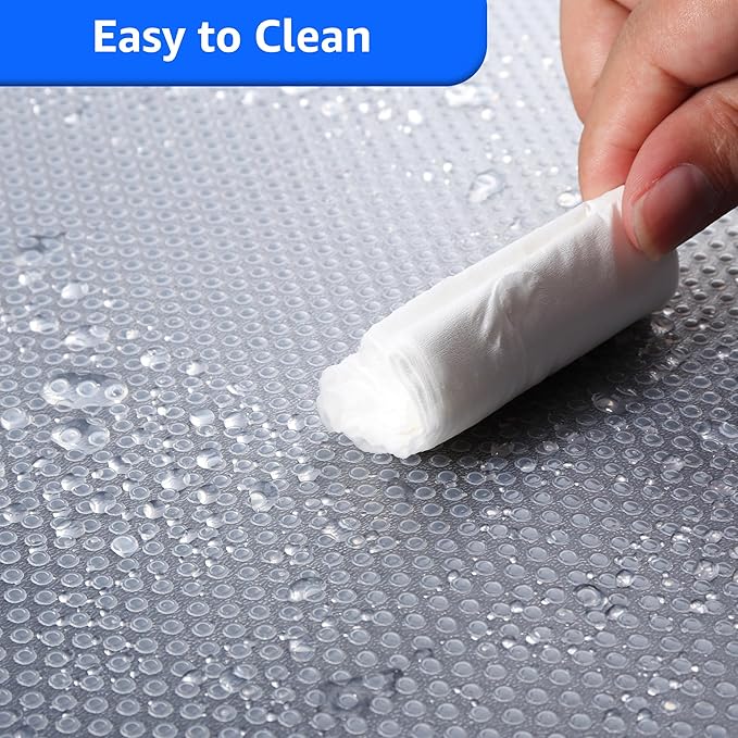 PABUSIOR Shelf Liners for Cabinets: Clear Non-Adhesive Kitchen Drawer Mats - Image 6
