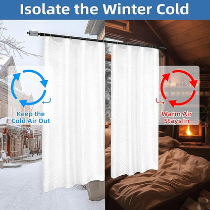 DriftAway Soundproof Thermal Insulated Quilted Curtain Liners - Image 6