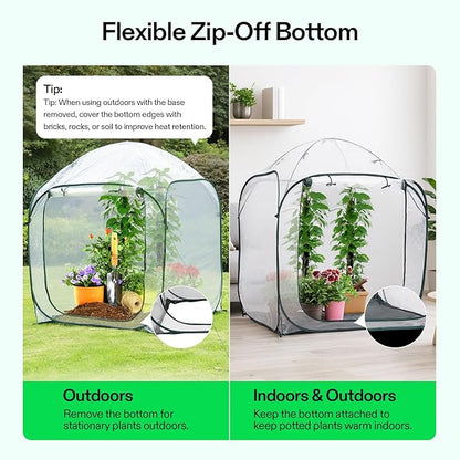 VIVOSUN 49x49x63-Inch Portable Walk-in Greenhouse, - Image 5