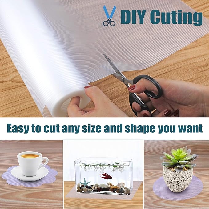 Shelf Liner, Non-Slip Cabinet Liner, Washable Oil-Proof - Image 5