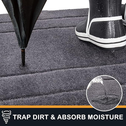 PURRUGS Dirt Trapping Door Mat 20in x 31.5in, Non-Slip/Skid Machine Washable - Image 3