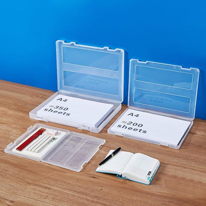 8 Pack Paper Storage Boxes, 8.5 x 11 Plastic Portable Project Case - Image 3