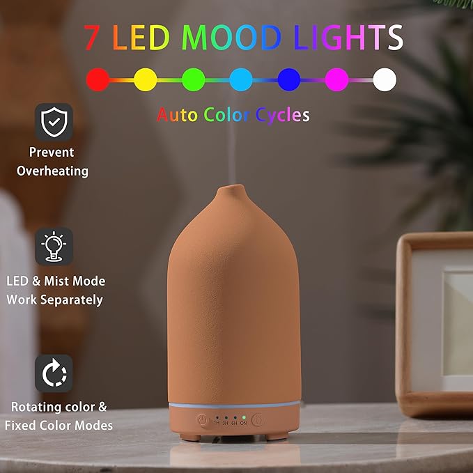 200ML Ceramic Essential Oil Diffuser - Image 6