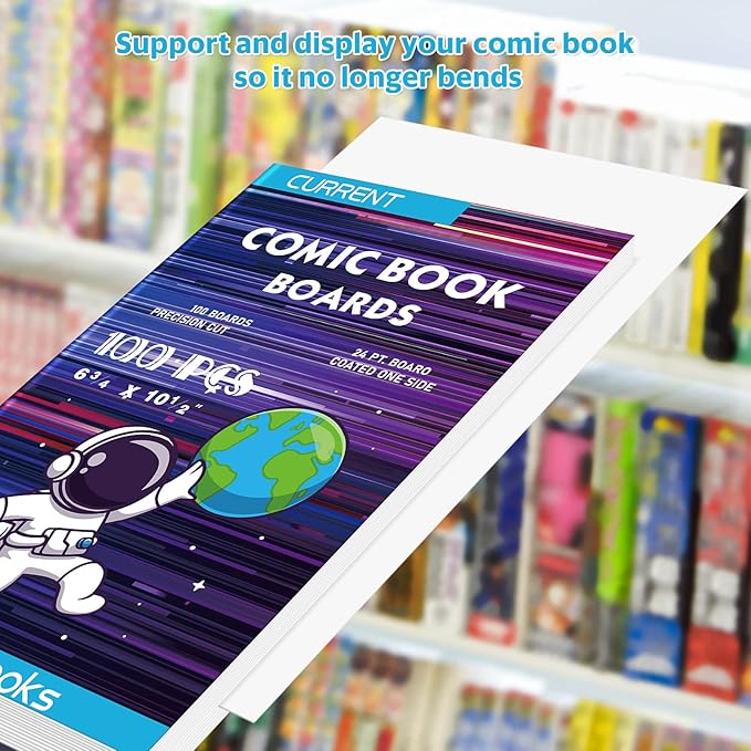 100 Comic Book Boards, Current Size Comic Book Boards, Acid-Free Backing Board - Image 3