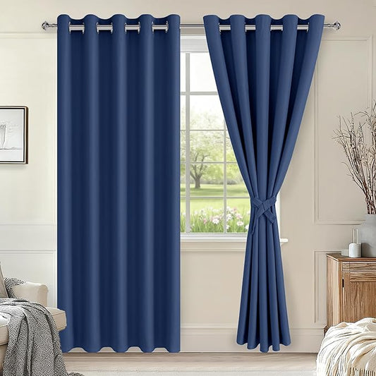Hiasan Blackout Curtains for Bedroom, 60 x 84 Inches Long by Hiasan