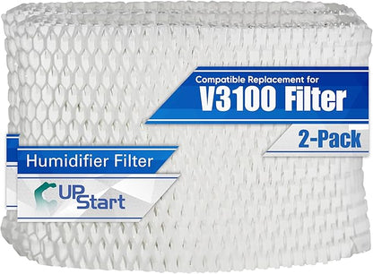 2-Pack WF2 Filter Replacement for Vicks V3100 Humidifier Filter Cool Mist by Upstart+Battery