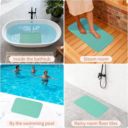 Anti-Slip Bathtub Shower mat, 27.5×14.5（Approximately 70×37cm） inch Soft - Image 6