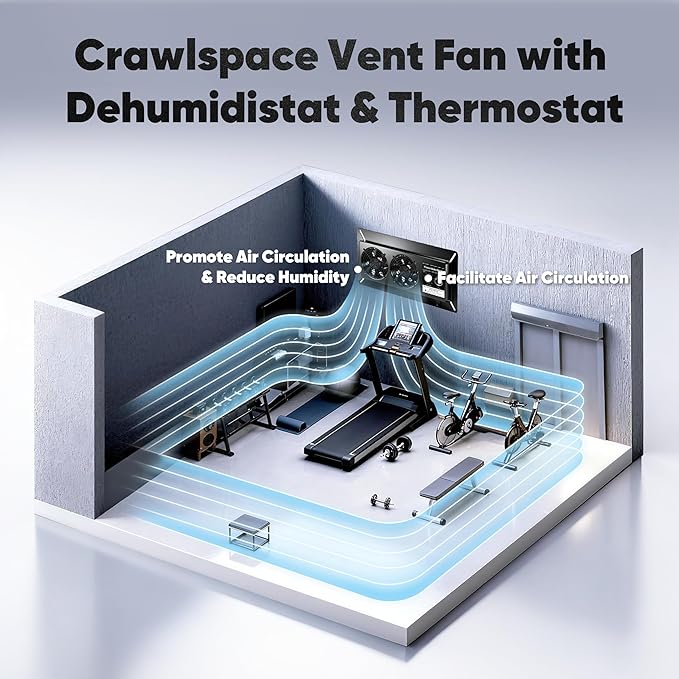 220 CFM Crawl Space Vent Fan - Image 2