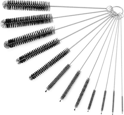 Straw Cleaner Brushes Sets, 12 Pieces 8.2 Inch Botthle Cleaning Brush and Nylon by Ixiaoyoo