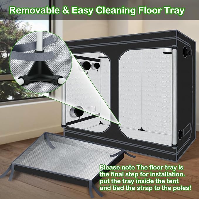 Grow Tent, Removable Floor Tray - Image 6