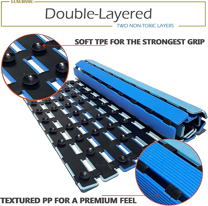 Non Slip Bathtub Mat | Double-Layered Shower Floor Mat - Image 2