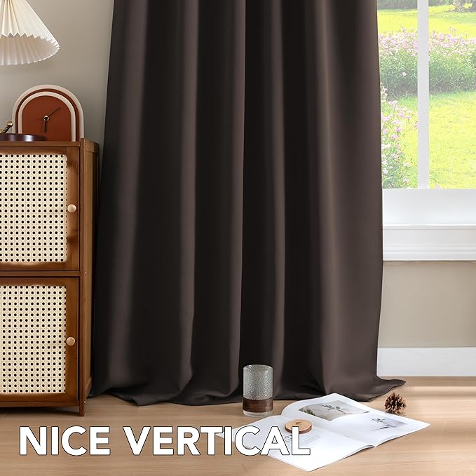 H.VERSAILTEX Blackout Curtains Thermal Insulated Window Treatment Panels Room - Image 8