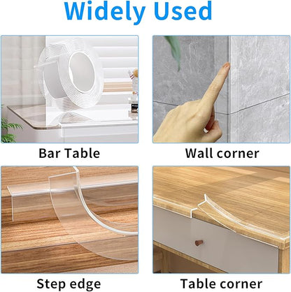 13.12 FT Edge Corner Protector Baby Proofing, Soft Clear Furniture Table Corner - Image 6
