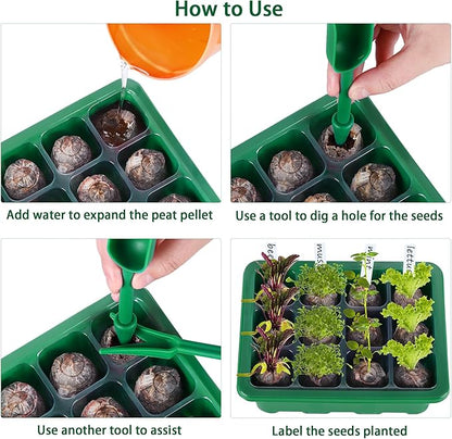 10 Sets Seed Starter Tray Kit Seed Starter Trays - Image 5