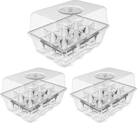 Gardzen 3 Pack Seed Starting Tray, Plant Germination Trays, Seed Starter Kit by Gardzen