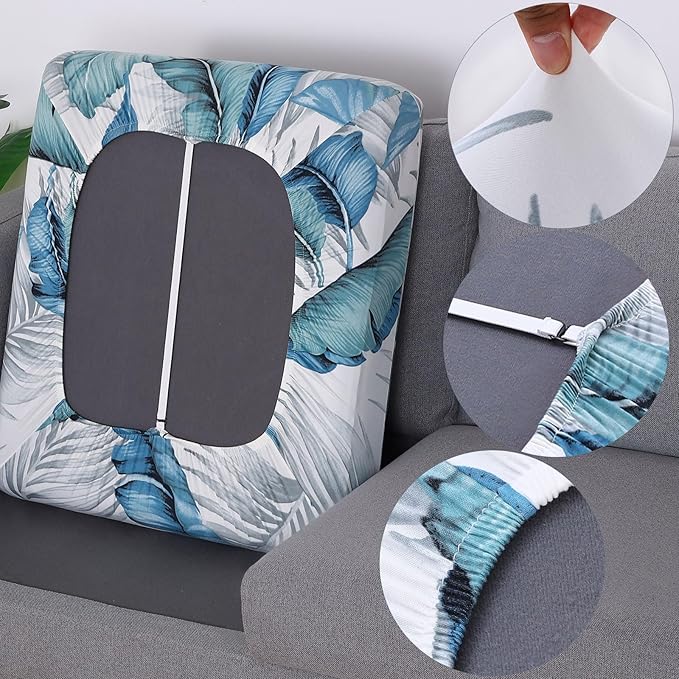 Fuloon Sofa Cushion Covers, Stretch Printed Seat Cushion Cover Couch Seat - Image 3