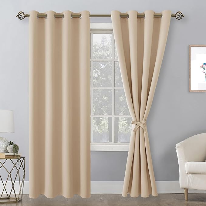 Hiasan Blackout Curtains for Bedroom, 52 x 96 Inches Long - Image 2