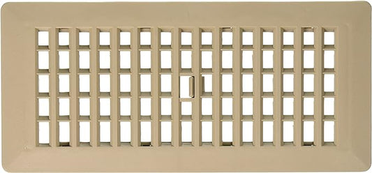 Decor Grates PL410-TA 4-Inch by 10-Inch Plastic Floor Register by DecorGrates